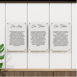 Personalized Acrylic Wall Plaque, Custom Office Sign, Corporate Motivational Quotes, Company Logo Display, UV Printed Acrylic Decor Personalized Acrylic Wall Plaque, Custom Office Sign, Corporate Motivational Quotes, Company Logo Display, UV Printed Acrylic Decor