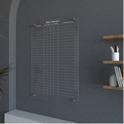 Acrylic Price List, Acrylic Financial Planner, Custom Acrylic Price List, Office Financial Display for Café, Acrylic Annual Calendar