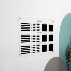 Personalized Acrylic Chore Chart, Custom Dry Erase Family Calendar Board for Kids, Acrylic Wall Board for Family Task, Organization Display