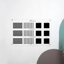 Personalized Acrylic Chore Chart, Custom Dry Erase Family Calendar Board for Kids, Acrylic Wall Board for Family Task, Organization Display