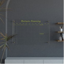 Personalized Monthly Calendar Monthly Family Planner Acrylic Wall Planner Monthly Dry Erase Planner, Custom Acrylic Planner Gold Text Option Personalized Monthly Calendar Monthly Family Planner Acrylic Wall Planner Monthly Dry Erase Planner, Custom Acrylic Planner Gold Text Option
