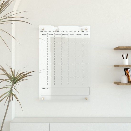 Personalized Acrylic Family Calendar for Home Organization, Weekly Monthly Acrylic Planner for Wall, Dry Erase Calendar, Custom Wall Decor Personalized Acrylic Family Calendar for Home Organization, Weekly Monthly Acrylic Planner for Wall, Dry Erase Calendar, Custom Wall Decor