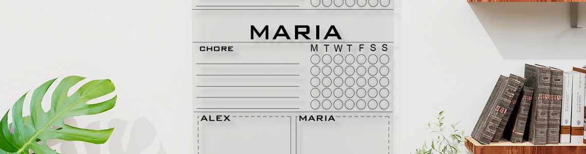 Acrylic Chore Chart