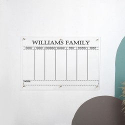 Personalized Weekly Calendar, Weekly Family Planner, Acrylic Wall Planner, Weekly Dry Erase Planner, Custom Acrylic Planner Personalized Weekly Calendar, Weekly Family Planner, Acrylic Wall Planner, Weekly Dry Erase Planner, Custom Acrylic Planner