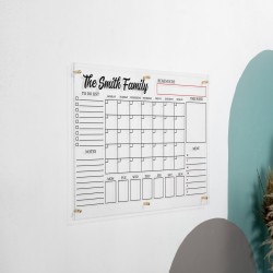 Personalized Acrylic Family Calendar, Acrylic Wall Calendar, Weekly Dry Erase Planner, Custom Wall Calendar Personalized Acrylic Family Calendar, Acrylic Wall Calendar, Weekly Dry Erase Planner, Custom Wall Calendar