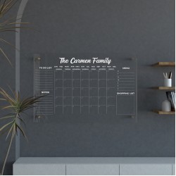 Personalized Acrylic Family Calendar, Acrylic Wall Calendar, Weekly Dry Erase Planner, Large Wall Calendar Personalized Acrylic Family Calendar, Acrylic Wall Calendar, Weekly Dry Erase Planner, Large Wall Calendar