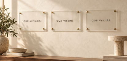 Mission Statement Wall Signs: Choose the Message Before the Material