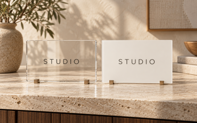 Clear or Opaque Acrylic Signs: How to Choose a Background