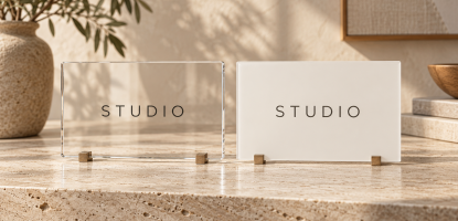 Clear or Opaque Acrylic Signs: How to Choose a Background
